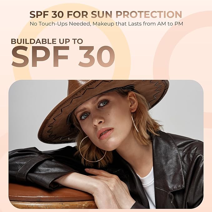 (1 Ounce Bag) BEIGE Foundation Powder Refill By Sweet Face Minerals, Lightweight Mineral Loose Makeup Powder with SPF 20, Full Coverage Flawless Finish, Talc-free, Cruelty-Free, Refillable Pouch-GlimoraGlow