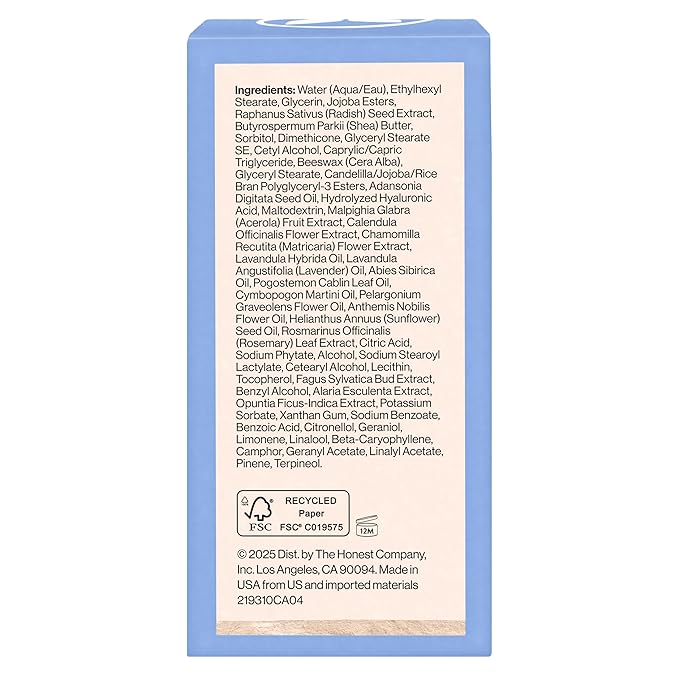 Honest Beauty Deep Hydration Face Cream for Dry Skin | Hydrates + Supports Natural Moisture Barrier | Hypoallergenic + Gentle for Sensitive Skin | 1.7 fl oz-GlimoraGlow