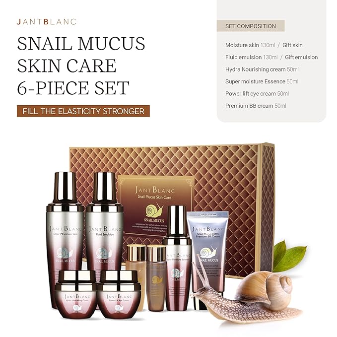 Jantblanc Snail -Mucus Skin Care Set (Skin Care 6 Set)-GlimoraGlow