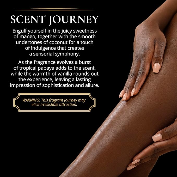 LUXURY LIFE Bed Butter - Irresistibly Fragranced Mood-Enticing Butter Infused with Hyaluronic Acid. Extra Rich Calming Nighttime Moisturizer for Sensual Stimulating Experience (Island Passion, 8 oz)-GlimoraGlow