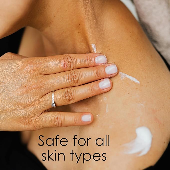 Unscented Body Butter for Dry Skin | with Raw Shea Butter and Jojoba Oil | Deep Moisturizer Safe for Sensitive Skin, Non Greasy, Fragrance Free | 8 oz-GlimoraGlow