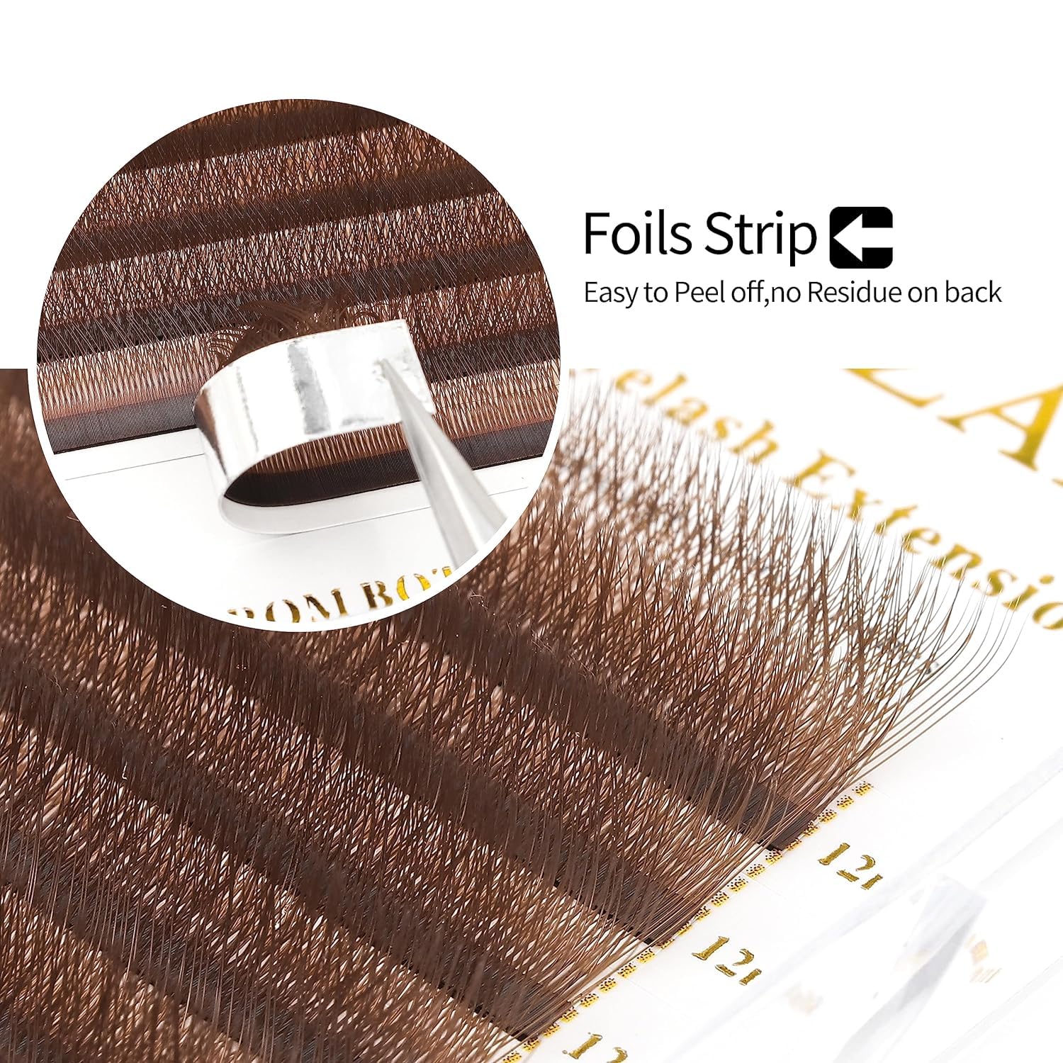 Lash Extensions W Brown 4D Eyelash Extensions W Shape 0.07mm Thickness D Curl 13mm Premade Fans Lashes Easy Fan Volume Lashes Individual Lashes(W-Brown-4D-0.07-D,13mm)-GlimoraGlow