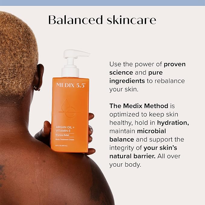 Medix 5.5 Retinol Body Lotion + Argan Oil Cream 2PC Skin Care Set Body & Face Moisturizer | Firming Body Lotion Bundle Reduces Look Of Wrinkles, Cellulite, Crepey Skin, & Uneven Skin Tone, 2PC-GlimoraGlow