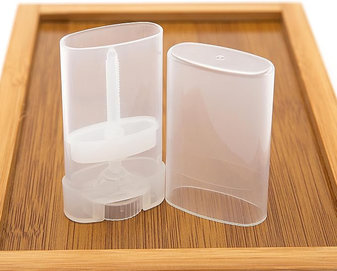 100PCS 15ML Transparent Empty Oval Deodorant Lip Lipstick Balm Tubes Containers for DIY Homemade Crayon Chapstick Holder-GlimoraGlow