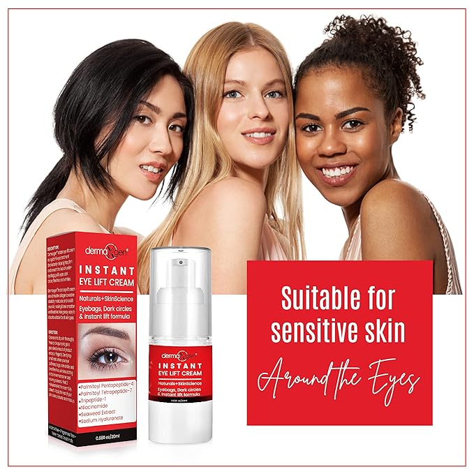 Rapid Reduction Eye Cream - Eye Cream Anti Aging Treatment for Dark Circles - Instant Under Eye Cream - Advanced Peptide Skin Tightening Formula - Instantly Removes Puffiness Wrinkles 20ml-GlimoraGlow