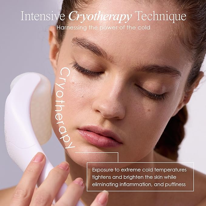 The Ice Roller by Project E Beauty | Cryotherapy Treatment | Facial Massage | Reduce Under Eye Puffiness, Dark Circles | Muscle Soreness Pain Relief Redness-GlimoraGlow