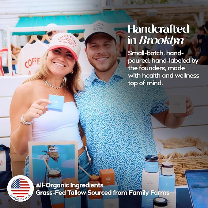 Everyday Tallow Mineral Sunscreen ~ SPF 30 | 100% Grass-Fed & Organic | Face & Body | Naturally Scented with Frankincense & Lavender Oil | Zinc Oxide | Water Resistant (2oz)-GlimoraGlow