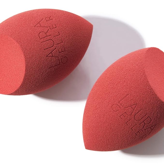 LAURA GELLER NEW YORK Full Face Blending Sponge, Easy Makeup Blender for Foundation & Concealer, Latex-Free for Sensitive Skin-GlimoraGlow