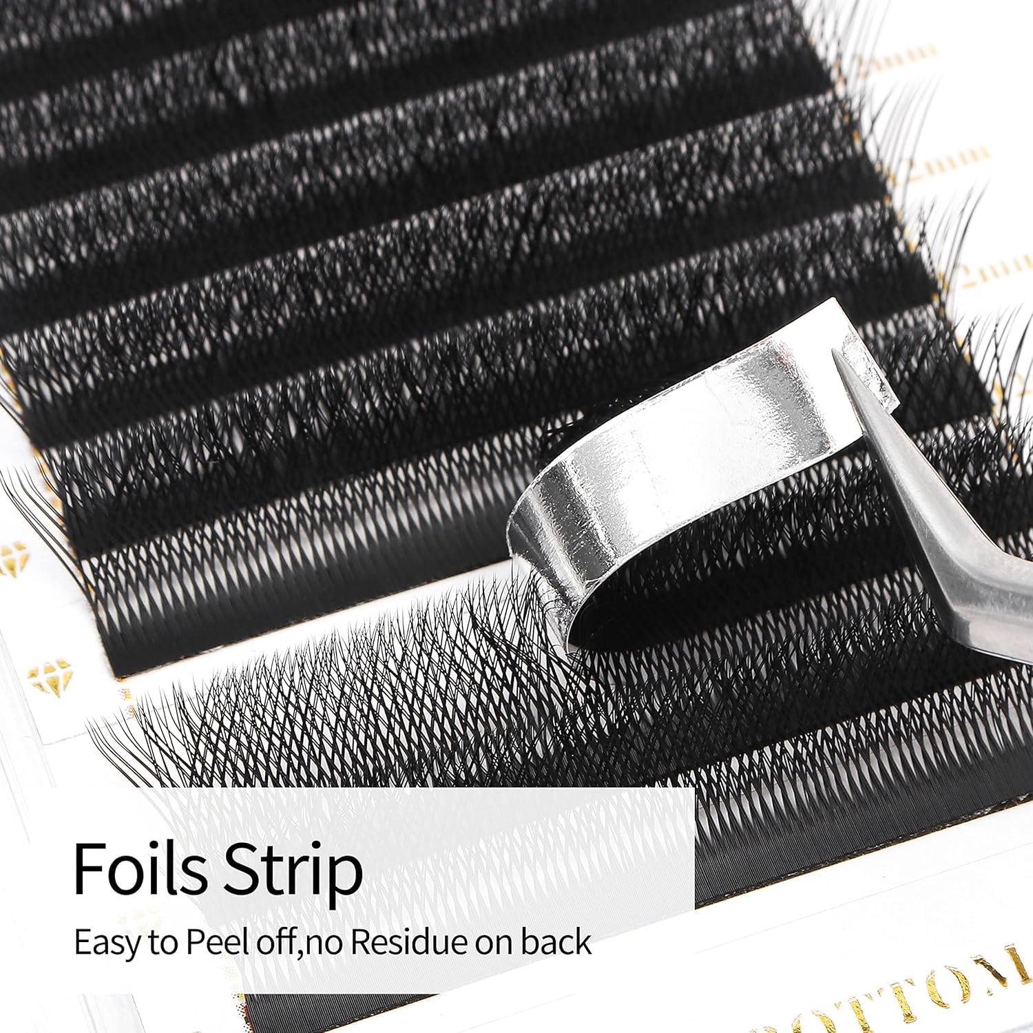 Lash Extensions Double Tips 3D Eyelash Extensions W Shape 0.07mm Thickness C Curl Mix 8-15mm Premade Fans Easy Fan Volume Matte Black Crisscross Eyelashes(W-3D-Double Tips-0.07-C,8-15mm Mix)-GlimoraGlow