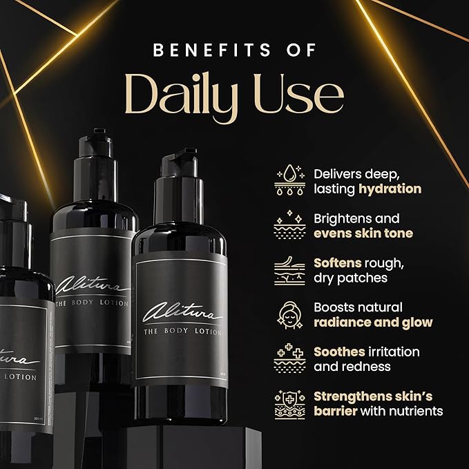 Alitura Naturals Organic Face & Body Lotion – Anti-Aging Moisturizer with Olive Oil & Acai Butter – Hydrating Cream for Dry, Sensitive & Aging Skin – For Men & Women – 200ml-GlimoraGlow