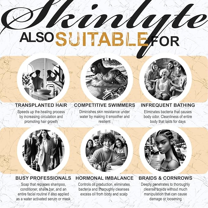 Natural Hair & Whole Body Bar Soap -Hair & Skin Treatment- Keratin & Collagen Peptides | Hair: Promotes Growth, Repair, Strength, Volume | Skin: Anti-Aging, Firm, Elasticity w/Organic Sulfur-GlimoraGlow