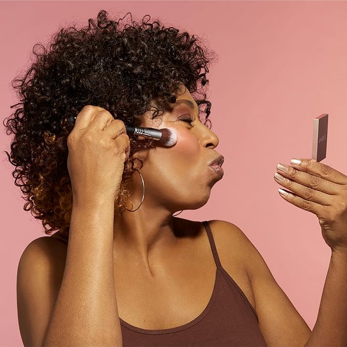 Sigma Beauty F79 Concealer Blend Kabuki Brush – Tapered Concealer Brush for Stippling Any Color-Correcting or Concealing Formula, Use Professional Makeup Brush with Liquid, Cream, or Powder Products-GlimoraGlow