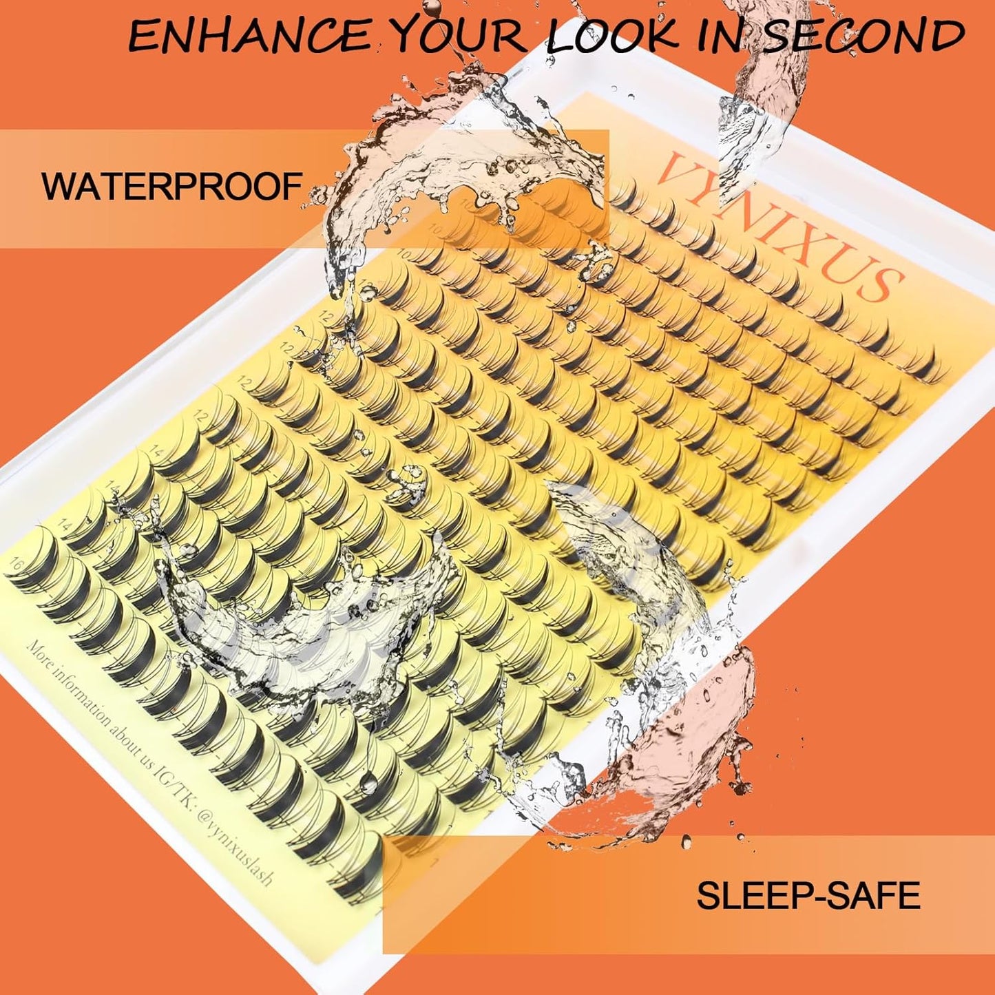 Lash Clusters Wispy Individual Lashes Fluffy Eyelash Clusters Spiky Wet-Look Cluster Eyelash Extensions Natural Cluster Lashes Ultra-Thin Invisible Band (Fairy-0.07D-Mix8-16)-GlimoraGlow