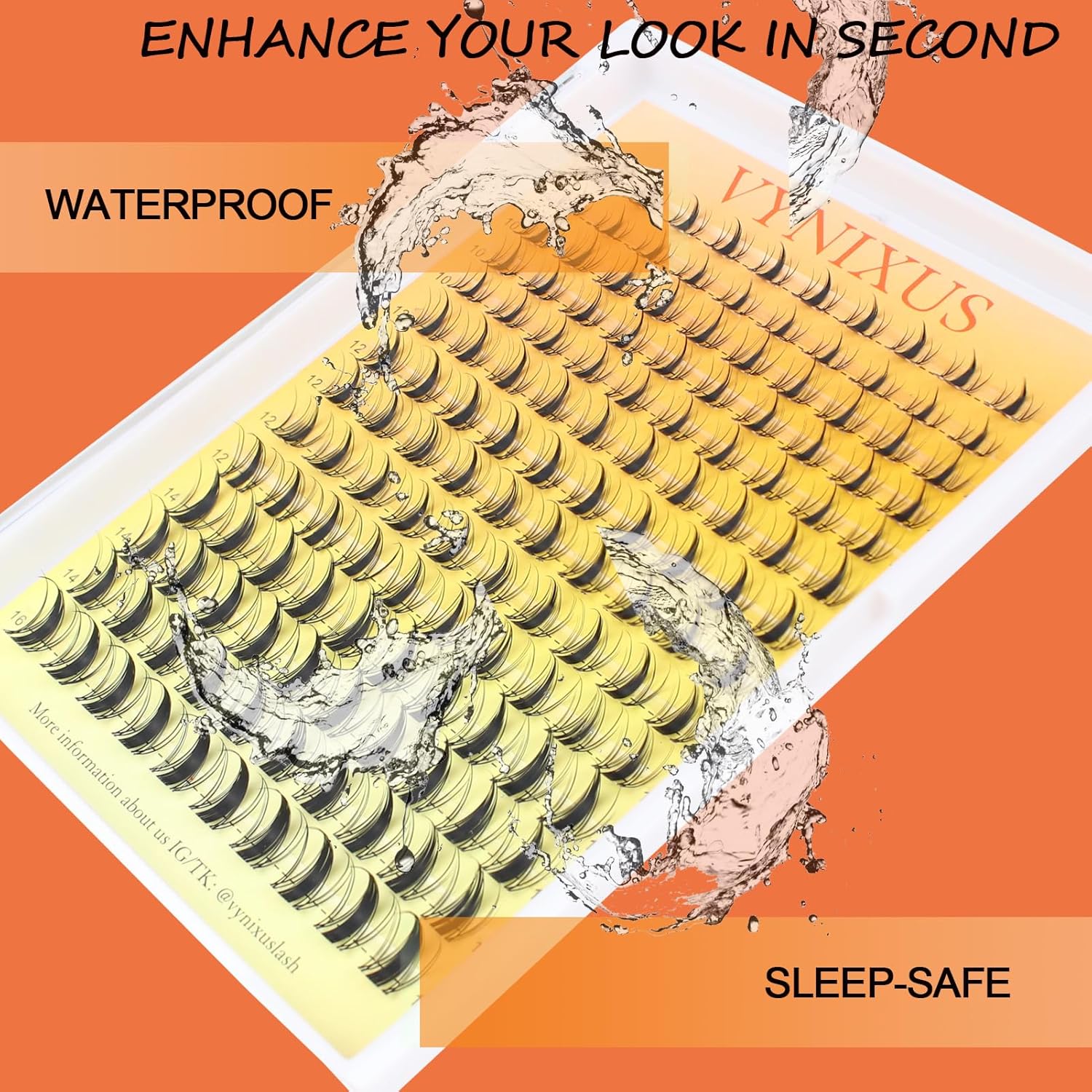 Lash Clusters Wispy Individual Lashes Fluffy Eyelash Clusters Spiky Wet-Look Cluster Eyelash Extensions Natural Cluster Lashes Ultra-Thin Invisible Band (Fairy-0.07D-Mix8-16)-GlimoraGlow