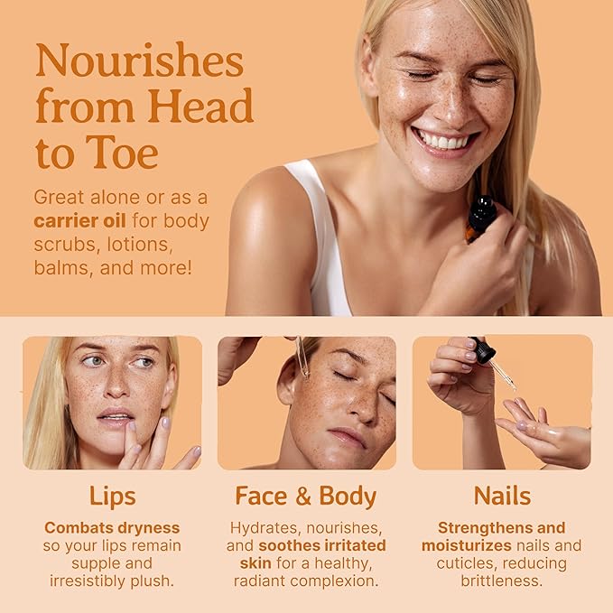 Bella Terra Oils - Organic Evening Primrose Oil 8 oz - Harvested for Excellence, Packed with Nutrients & Omega-6, Perfect Elixir for Enhancing Natural Beauty-GlimoraGlow