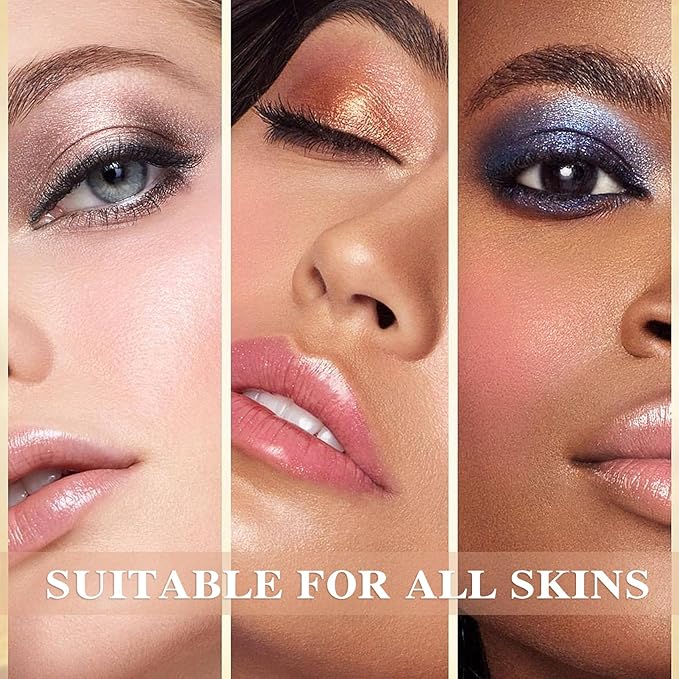 2 Colors Blush Stick,Multi-Use Cream Blush,Waterproofing Highly Pigmented Makeup Stick,Moisturizing Makeup Cream Set A6-GlimoraGlow