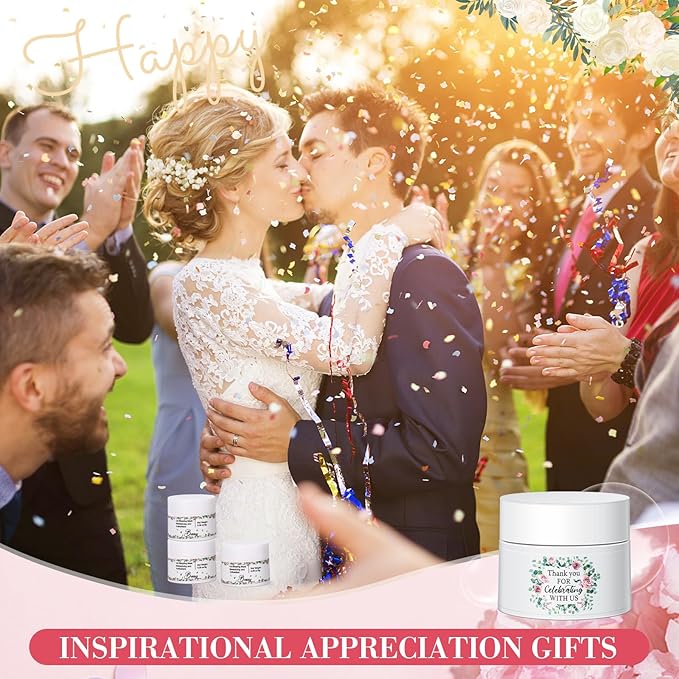 12 Pcs Thank You Lip Sleeping Mask Bulk Bridal Shower Gifts for Guests Thank You for Celebrating with Us Lip Mask Moisturize Nourish for Wedding Bridal Shower Favor Christmas Gift(Floral)-GlimoraGlow