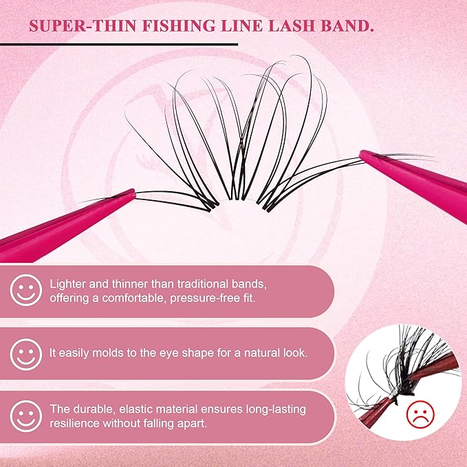 Lash Clusters Kit - Wispy Natural & Manga Spiky Lash Cluster Invisible band 8-16mm Eyelash Clusters Kit D Curl Lash Extension Kit WideSpan with Bond and Seal DIY at Home-GlimoraGlow