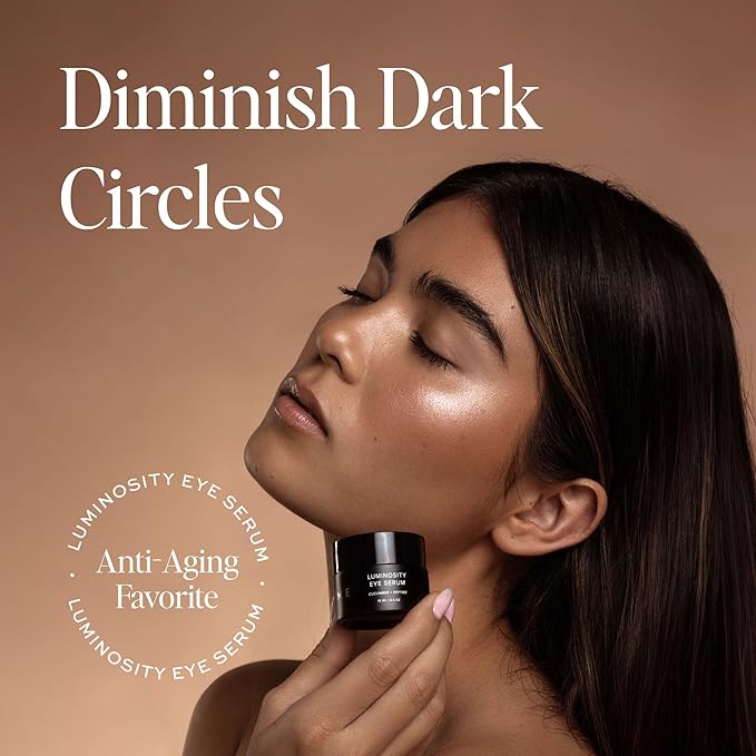 DIME Beauty Luminosity Eye Serum, Eye Cream for Dark Circles and Puffiness, Caffeine Eye Cream, Puffy Eyes Treatment, 0.5 oz / 15 mL-GlimoraGlow