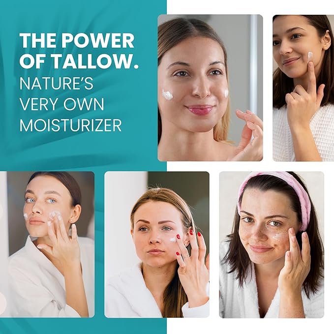 Original Sculpt & Tone Balm Beef Tallow for Skin Women |Grass Fed Beef Tallow and Honey Balm for Face | Under Eye Firming Cream Tightening Lifting Sagging Skin Beef Tallow Moisturizer-GlimoraGlow