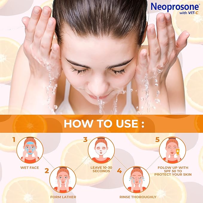Neoprosone, Skin Brightening Soap | 7oz / 200g | Exfoliating, Cleansing Bar, Helps to Reduce Spots on: Knees, Elbows, Face, Private Areas | For Women and Men, with Vitamin C and Castor Oil-GlimoraGlow