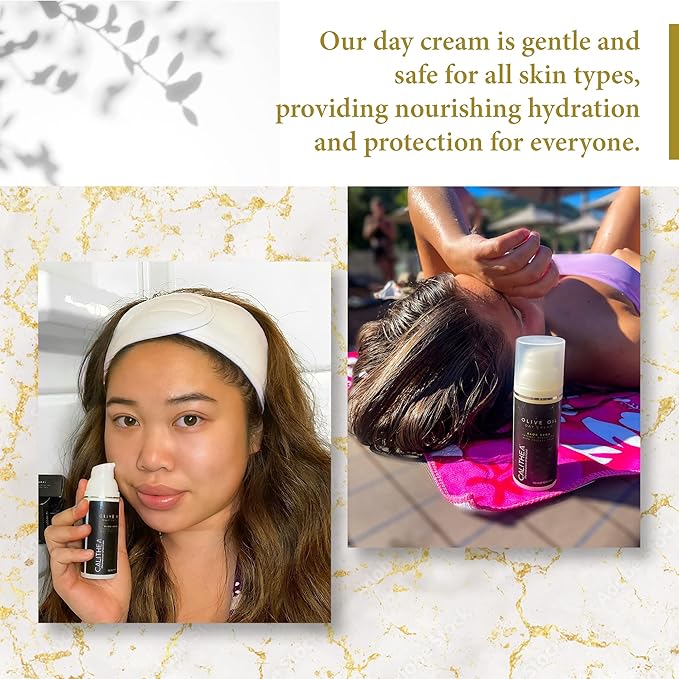 Calithea Day Cream Facial Moisturizer for Healthy, Glowing, Balanced Skin with Aloe Vera, Prickly Pear, Olive Oil-GlimoraGlow