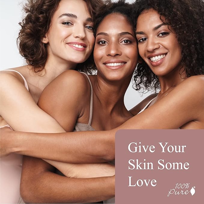 100% PURE Tinted Moisturizer Anti-Aging Face Makeup - Fruit Pigmented Golden Peach Light to Medium Coverage & Dewy Glow - Lightweight Foundation Medium-Tan Skin w/Yellow Undertone - Vegan - 1 Fl Oz-GlimoraGlow