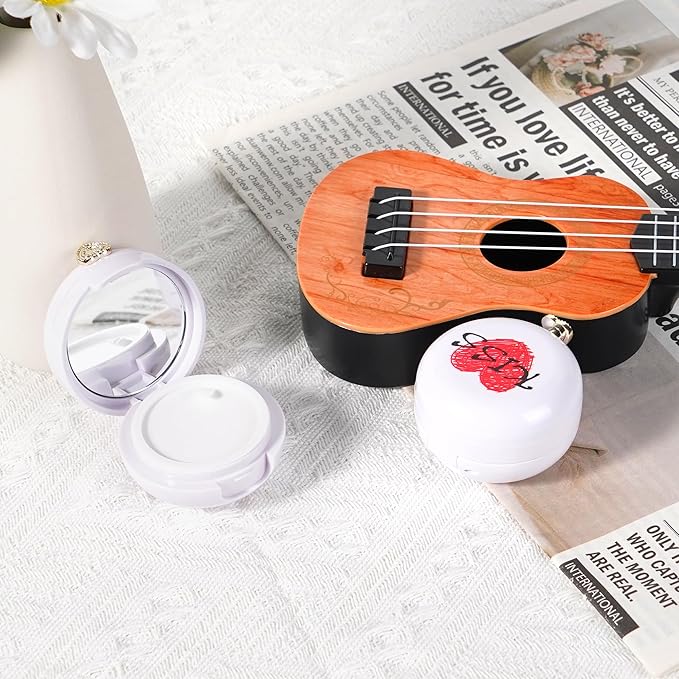 2 Pack Lip Balm Containers,Plastic Portable Empty Lip Balm Container with Mirror and Silicone Lip,Empty Lipstick Dispenser Box for Travel,Home-GlimoraGlow