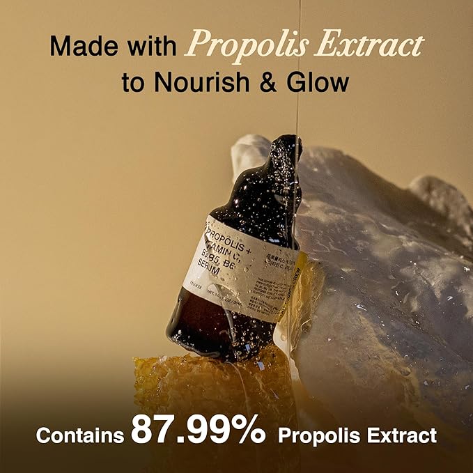 TOUN28 Propolis Vitamin C B3 B5 B6 Serum 1.01 fl.oz / 30ml | Nutrient Face Serum for Dry and Tired Skin | With Propolis and Pure Vitamin C | Allergen-free and Cruelty-free-GlimoraGlow
