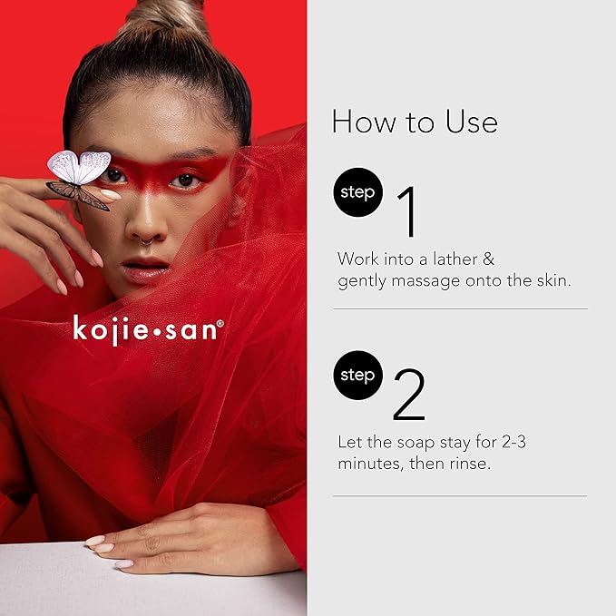 Kojie San Face & Body Skin Brightening Shower 9pc Set - the Original Kojic Acid Soap that Helps Reduce Dark Spots 6 x 135g Bars, Soap Dish and Facial Cleansing Brush…-GlimoraGlow