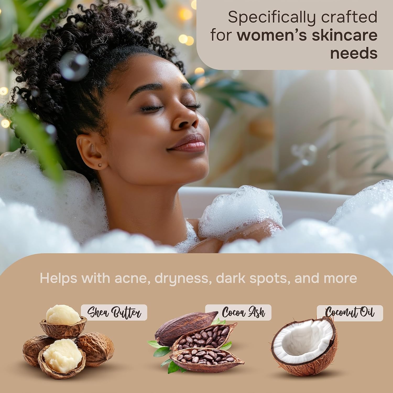 African Black Soap Body Wash, 12 oz – Sulfate‑Free, Vegan Cleanser with Shea Butter – Soothing, Detoxifying Shower Gel for Men & Women-GlimoraGlow