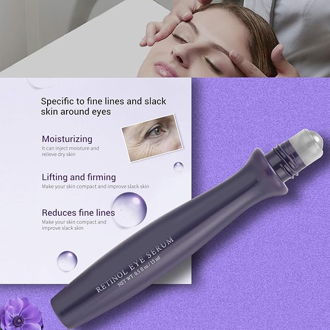 RollOn Eye Serum, Moisturizing Eye Serum AntiWrinkle Skin Lifting Firming Eye Serum for Anti Aging Skin Care with Dark Circles (01)-GlimoraGlow