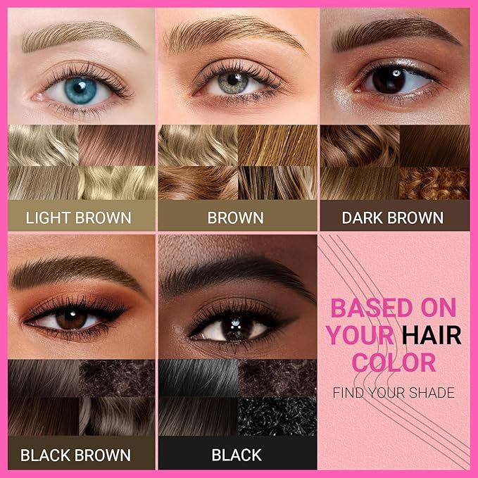 iMethod Eyebrow Pen - Eyebrow Pencil Magical 2-in-1 Eye Brow Pencils for Women with 4-Fork-Tip & Precise Brush-Tip for Natural Hair-Like Brows, Last All-Day, with Eyebrow Spoolie Brush, Black-GlimoraGlow