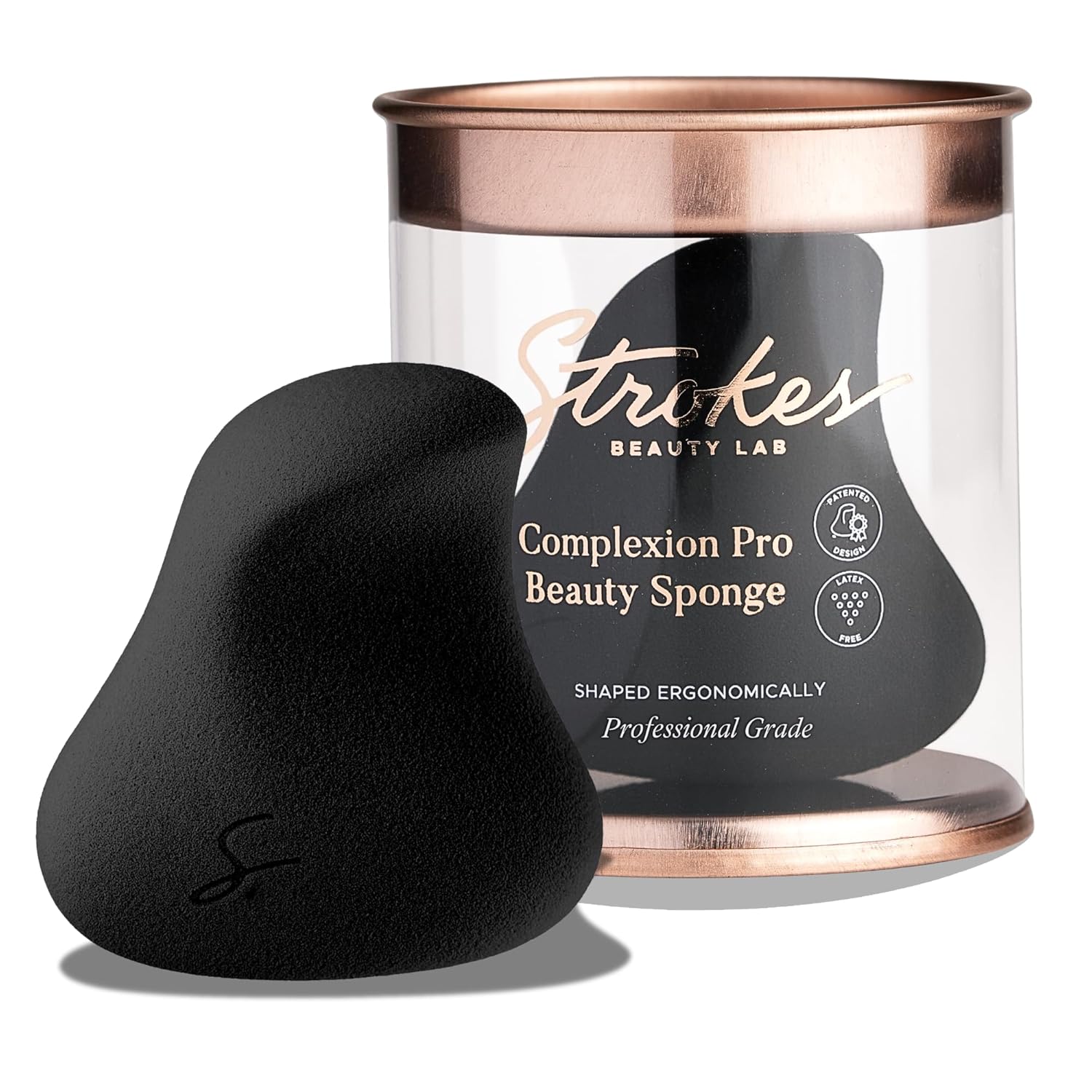 Original Beauty Blender Makeup Sponge Applicator for Powder, Cream & Liquid, Beauty Tools Puff, Streak Free Application, Vegan, Cruelty Free Made in USA, Black-GlimoraGlow