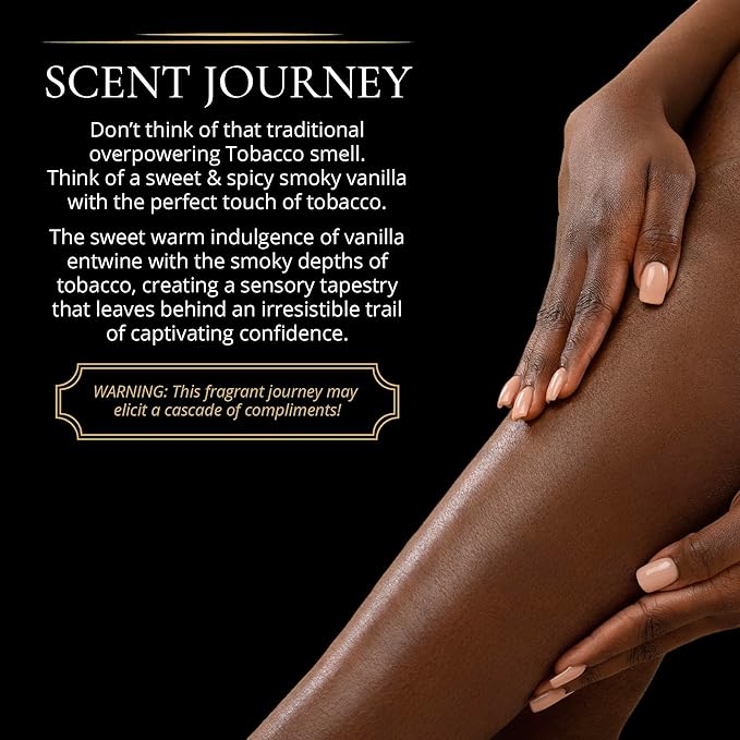 LUXURY LIFE BUTTER - Irresistibly Scented Body Butter with Hyaluronic Acid for Ultimate Moisture. Luxurious Natural Fragrance. Hydrates for a Non-Greasy Glamorous Glow, Tobacco Vanilla, 5 oz.-GlimoraGlow