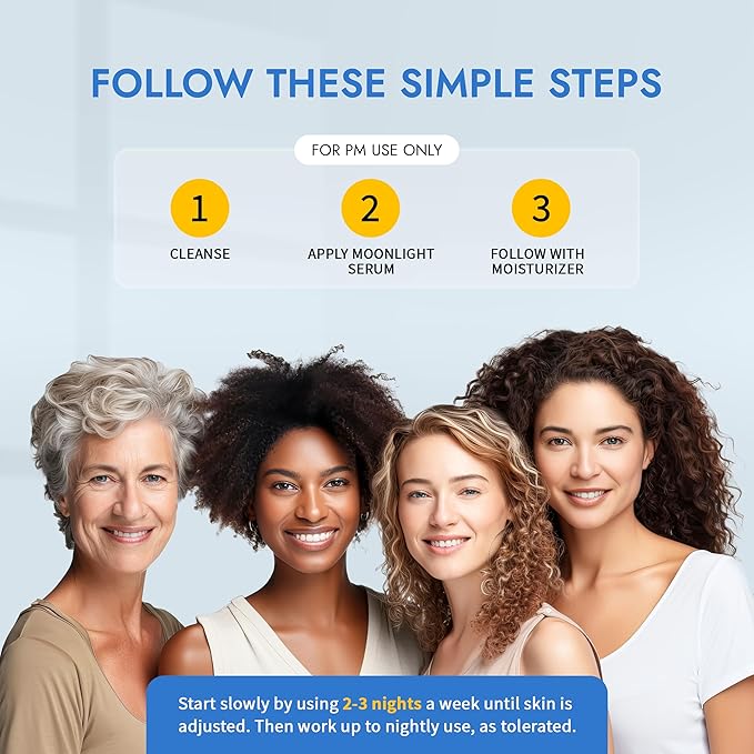 MAELOVE Moonlight Advanced Retinal Super Serum, 10x Stronger than Regular Retinol, for Softening Lines and Wrinkles, Reducing Dark Spots, Improving Skin Firmness, Vegan, Cruelty-Free, 1.0 fl oz-GlimoraGlow