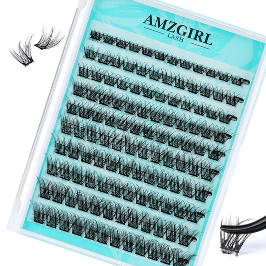 Self Adhesive Lash Clusters 120PCS Self Adhesives Eyelashes Natural C Curl 8-16mm,No Lash Glue Needed,Impress Lashes Wide Stem Self-Adhesive Thin Lashes Extension-GlimoraGlow