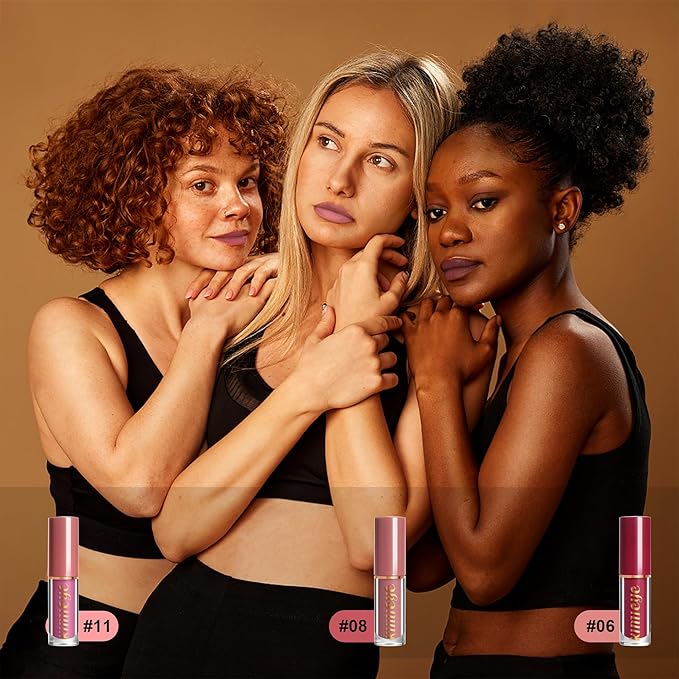 12 Colors Matte Liquid Lipstick Kit, Long Lasting Lip Tint, Waterproof Lip Stain, Non-Stick Cup Quick-dry Velvet Nude to Red Lipstick Makeup Set, Up to 24H Wear (SET B)-GlimoraGlow