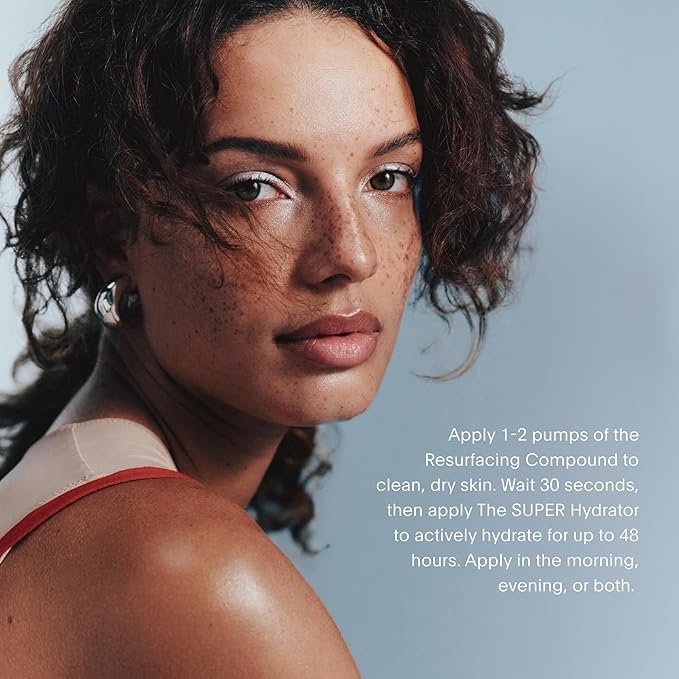 The U Beauty Duo - Resurfacing Compound & SUPER Hydrator Set - Vitamin C & E, Retinol, Hyaluronic Acid - Moisturizing Face Serum Duo for Smooth, Hydrated and Softer Skin, Set of 2 1.7 fl oz-GlimoraGlow