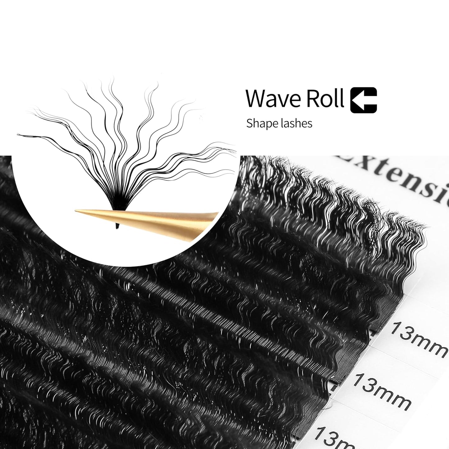 Wool Curly Eyelash Extensions 0.07mm D Curl Mix 8-15mm Easy Fan Lashes Premade Fans Volume Lashes Matte Black Crisscross-GlimoraGlow