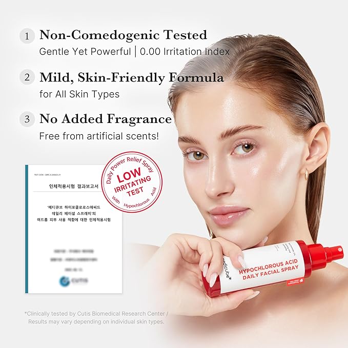 medicube Power Soothing Spray | Hypochlorous Acid Spray For All Skin Types, Delicate Skin | Daily Skin Solution & Post-Sun Care | HOCI Facial Mist for Soothing & Calming | Korean Skincare | 4.22 fl.oz-GlimoraGlow