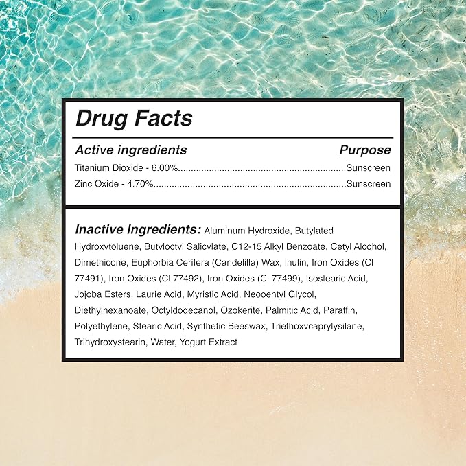 Surface Mineral Face Sunscreen Stick, Dry Touch SPF 50, Broad Spectrum UVA UVB Sun Protection for Kids and Adults, Travel Friendly, Water Resistant for 80 Minutes, Tropical Scent, 0.5oz-GlimoraGlow