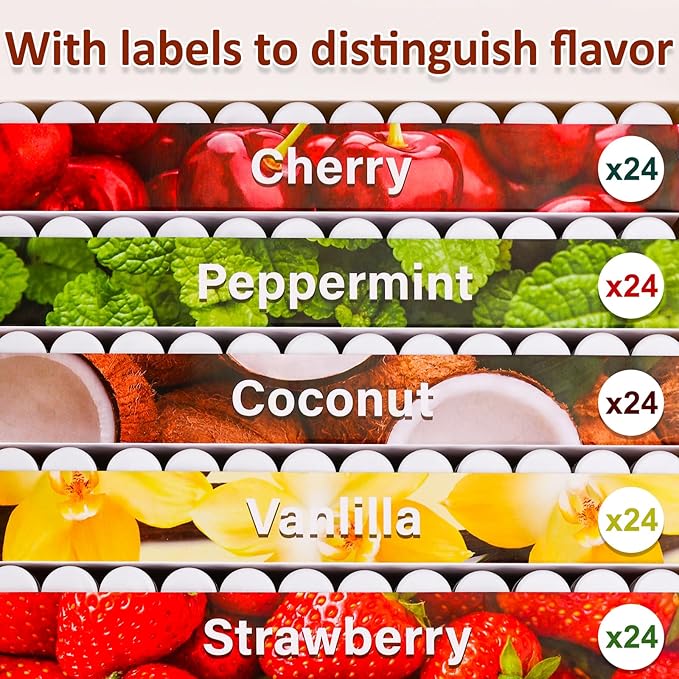 120 Pack Lip Balm Unlabeled, Natural Lip Balm Bulk Blank Tube, Personalized Lip Balm for Party Favors and Gift Basket Filling, Wedding or Baby Shower-5 Flavors-GlimoraGlow