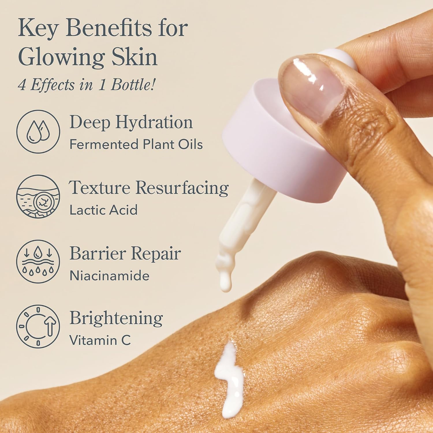 Beekman 1802 Oh Mega Milk Facial Oil - Hydrating Vitamin C & Niacinamide Serum - Repairs Skin Barrier & Reduces Dark Spots From Aging - Fragrance Free, Sensitive Skin Safe-GlimoraGlow