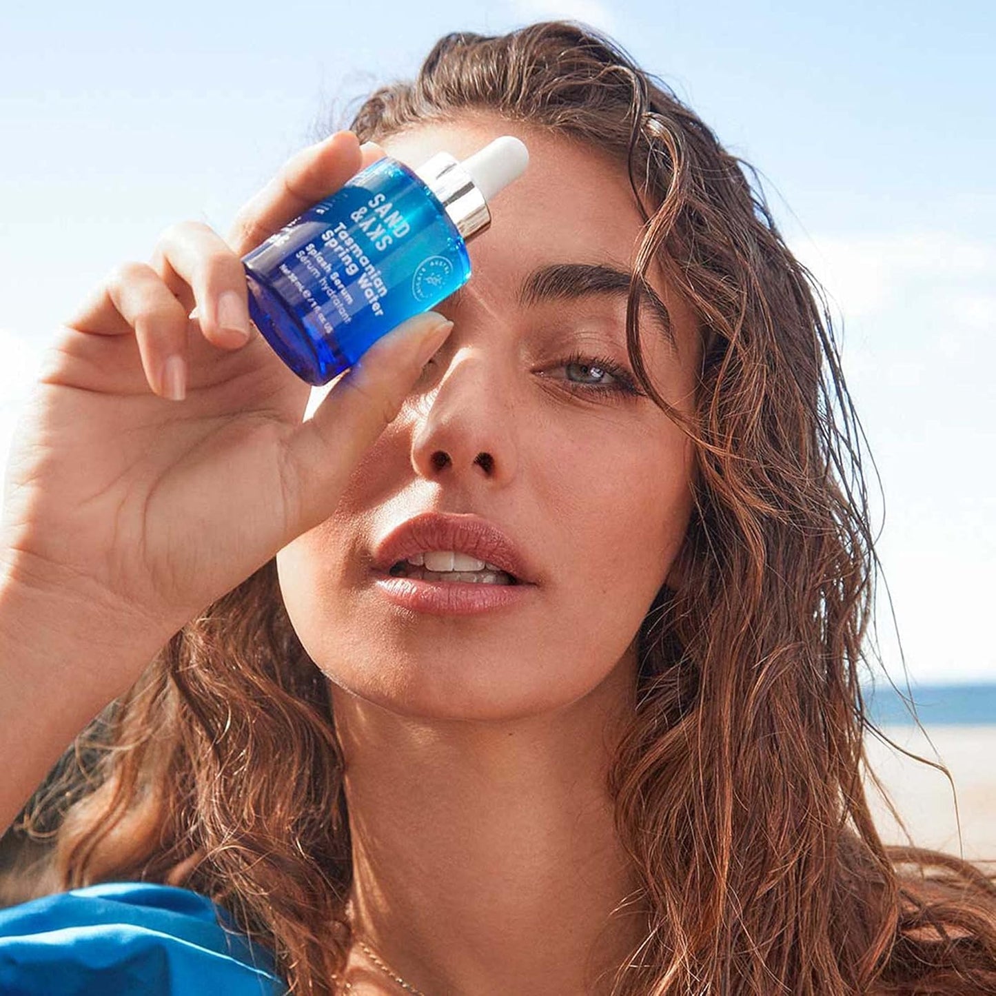 Sand & Sky Tasmanian Spring Water Hydrating Serum with Hyaluronic Acid & Probiotics - Fine Line Reducing Face Serum, Plumps Skin & Smooths Wrinkles, 1 fl oz-GlimoraGlow