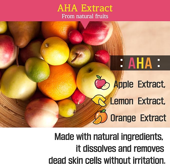 Apple AHA Essence Pad, Green Apple, with AHA, Toner pad, Soothing and Peeling, 60 vegan sheets-for sensitive skin, Hydrating care-GlimoraGlow