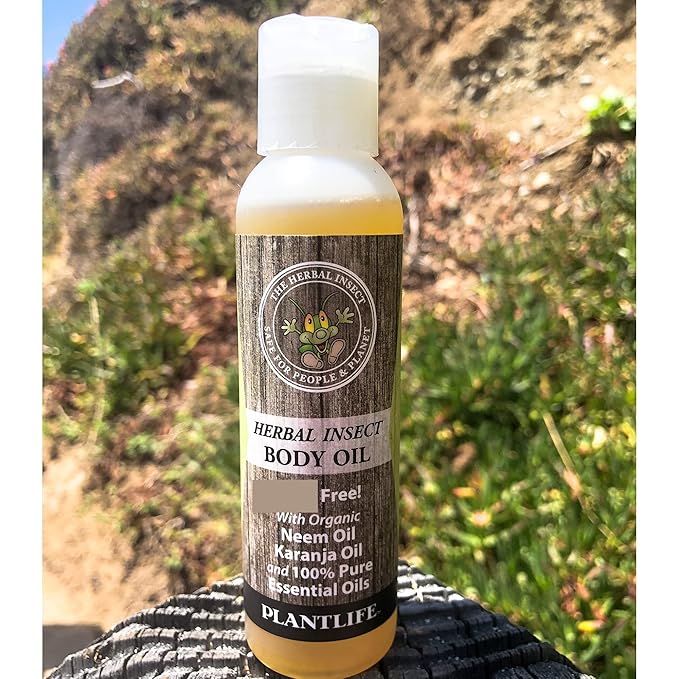 Plantlife Herbal Body Oil with Neem - Natural Aromatherapy - 4 oz-GlimoraGlow