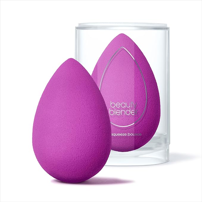 Beautyblender® | Amethyst Beauty Blender Makeup Sponge, Super-Soft Foam Easily Blends Foundations, Powders & Creams, Made in USA, Reusable, Washable, Streak Free Application, Vegan, Cruelty Free-GlimoraGlow