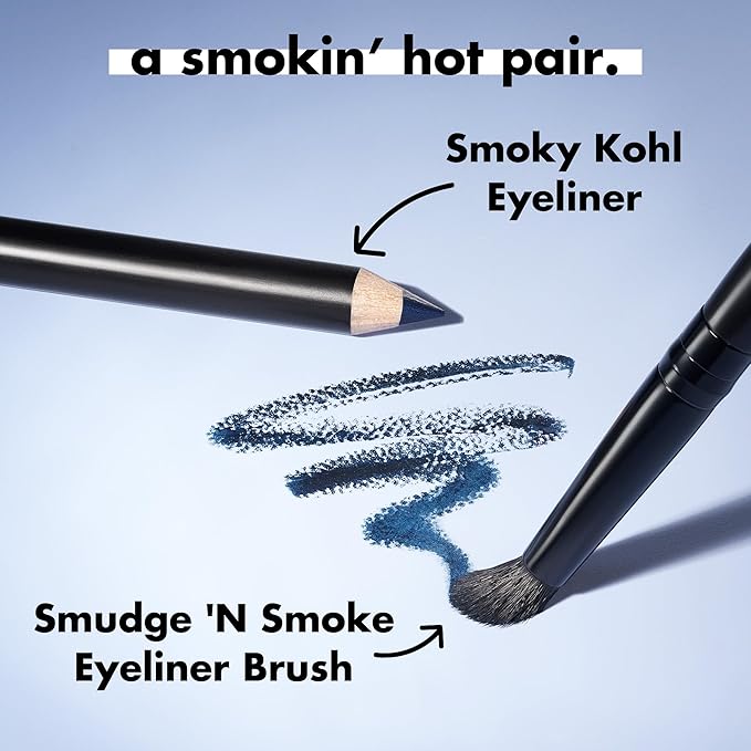 e.l.f. Smudge 'N Smoke Eyeliner Brush, Multi-Use Eyeshadow & Eyeliner Brush For Creating A Perfect Smoky Eye, Vegan & Cruelty-Free-GlimoraGlow