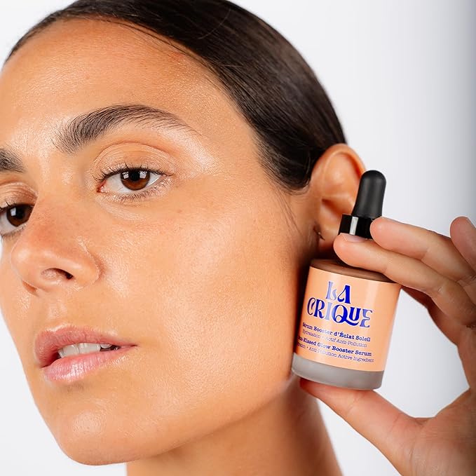 Bronzing Face Serum - Hydrating Serum with Hyaluronic Acid - Anti-Pollution Bronzer Drops for Radiant Skin Glow - All Skin Types - 99% Natural Ingredients Face Tanner - Vegan - 1 Fl Oz-GlimoraGlow